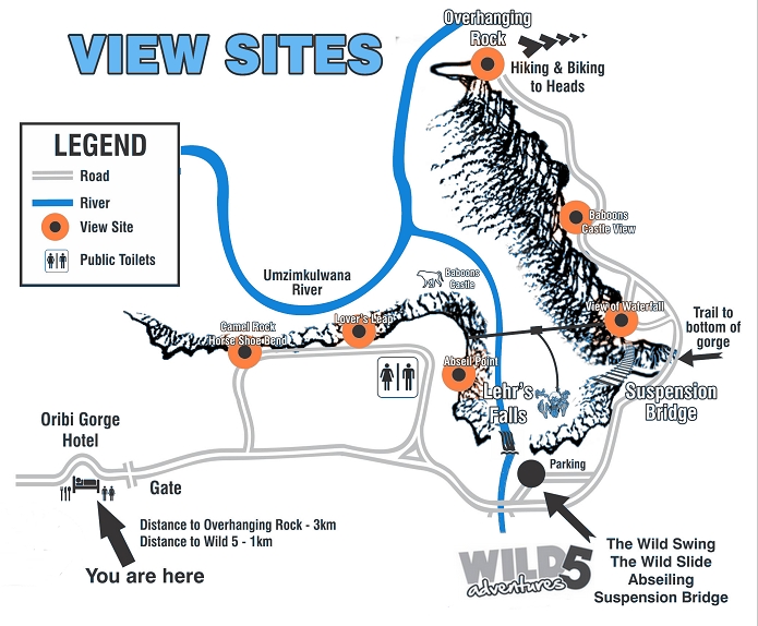 Oribi Gorge Route Map