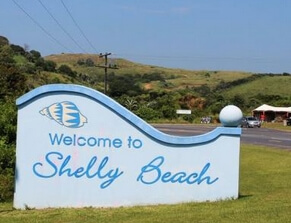 Shelly Beach welcome sign