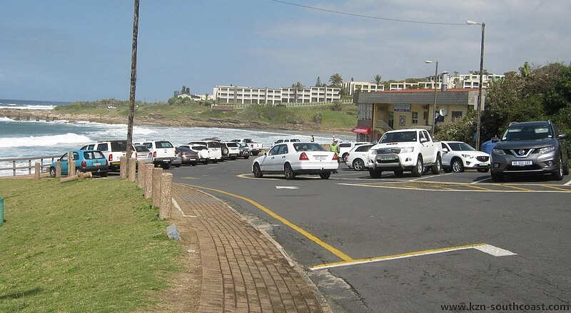 Uvongo Beach Parking area