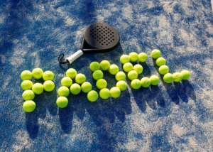 Padel at Port Shepstone Country Club padels and balls on court