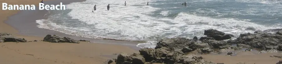 Banana Beach KZN South Coast people enjoying the surf